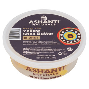 Ashanti Naturals 100% Chunky Yellow Shea Butter for Men, 5 oz Ashanti Naturals 100% Chunky Yellow Shea Butter for Men, 5 oz