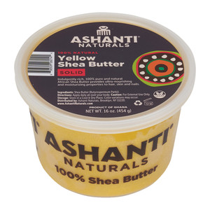 Ashanti Naturals 100% Solid Yellow Shea Butter for Men, 16 oz Ashanti Naturals 100% Solid Yellow Shea Butter for Men, 16 oz