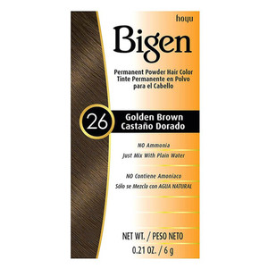 Bigen Permanent Hair Color 26 Golden Brown Long-Lasting, 0.21 Oz Bigen Permanent Hair Color 26 Golden Brown Long-Lasting, 0.21 Oz