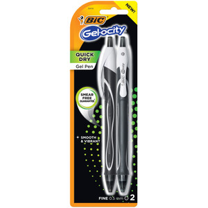 BIC Gelocity Fine Point Fashion Pens, 2 count