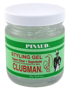 Clubman Style Gel Mens Super Clear Super Hold 16Oz Jar Clubman Style Gel Mens Super Clear Super Hold 16Oz Jar