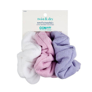 CONAIR TOWEL SCRUNCHIES 3PK CONAIR TOWEL SCRUNCHIES 3PK