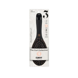 Conair Curl Collective Curly Hair Detangle Cushion Hair Brush, 1.0 CT Conair Curl Collective Curly Hair Detangle Cushion Hair Brush, 1.0 CT
