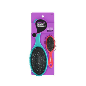 Conair Detangling Cushion Brush, 2 Ct Conair Detangling Cushion Brush, 2 Ct