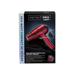 Conair InfinitiPRO by Conair 1875 Watt AC Travel Hair Dryer, 1.0 CT Conair InfinitiPRO by Conair 1875 Watt AC Travel Hair Dryer, 1.0 CT