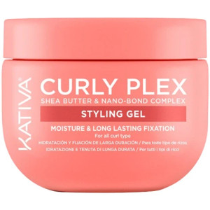 Kativa Curly Plex Styling Gel Moisture and Long Lasting Fixation, 10 oz