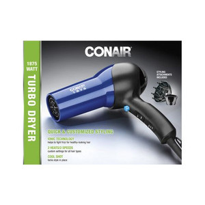 Conair Turbo Styler Ionic Hair Dryer, 1.0 CT Conair Turbo Styler Ionic Hair Dryer, 1.0 CT