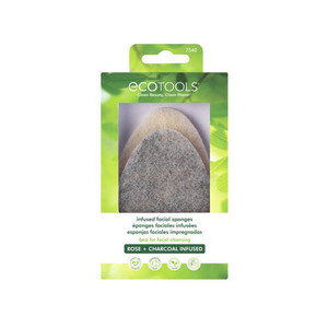 ECO FACIAL SPNG CHARCL & ROSE