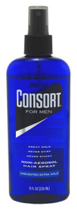 Consort Hair Spray 8Oz Unscented X-Hold Pump Non-Aero Consort Hair Spray 8Oz Unscented X-Hold Pump Non-Aero