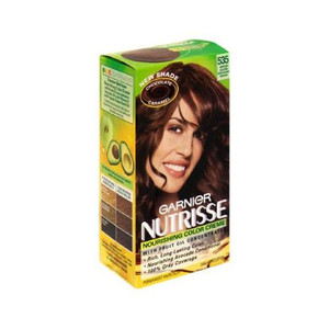 Garnier Nutrisse Nourishing Hair Color Creme, 535 Medium Gold Mahogany Brown, 1 kit Garnier Nutrisse Nourishing Hair Color Creme, 535 Medium Gold Mahogany Brown, 1 kit