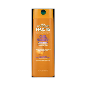 Garnier Fructis Curl Nourish Sulfate-Free Shampoo Infused with Coconut Oil and Glycerin, 12.5 fl oz
