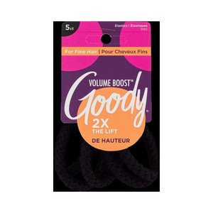 Goody Volume Boost Elastics Black, 5 CT Goody Volume Boost Elastics Black, 5 CT