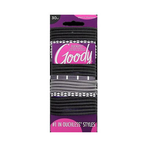 Goody Ouchless No-Metal Elastics Medium Hair, 30 CT Goody Ouchless No-Metal Elastics Medium Hair, 30 CT