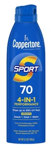 Coppertone Spf#70 Sport 4-In-1 Performance Spray 5.5Oz
