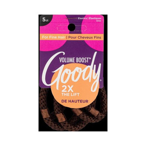 Goody Volume Boost Elastics Brown, 5 CT Goody Volume Boost Elastics Brown, 5 CT
