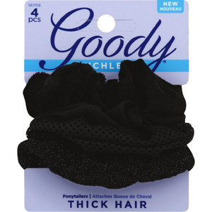 ELASTICS PT MIX PACK BLK 4 CT