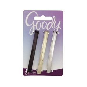 Goody Classics 3" Metal Domed Barrette, 3 CT Goody Classics 3" Metal Domed Barrette, 3 CT
