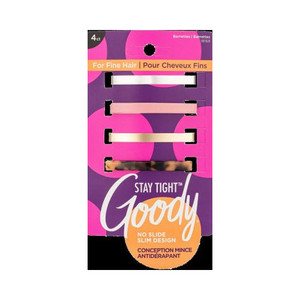 Goody Stay Tight Low Profile Barrettes 4CT Goody Stay Tight Low Profile Barrettes 4CT