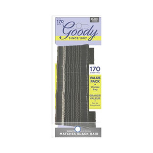 Goody Bobby Pins, Secure Hold Black Hair Pins, 170 CT Goody Bobby Pins, Secure Hold Black Hair Pins, 170 CT