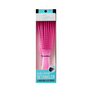 KISS COLORS & CARE EZ GLIDE DETANGLING BRUSH, LARGE, PINK KISS COLORS & CARE EZ GLIDE DETANGLING BRUSH, LARGE, PINK