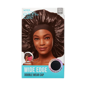 KISS Colors & Care Silky Satin Double Wear Cap, Super Jumbo - Black KISS Colors & Care Silky Satin Double Wear Cap, Super Jumbo - Black