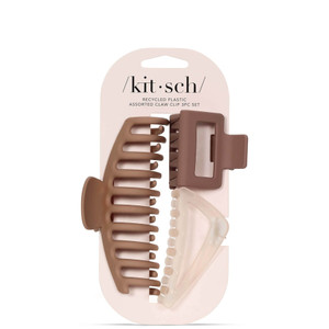 Kitsch Recycled Plastic Assorted Claw Clip - 3 Pack Kitsch Recycled Plastic Assorted Claw Clip - 3 Pack