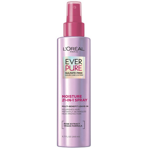 L'Oreal Paris Sulfate Free Moisture 21-in-1 Leave-In Conditioner for Dry Hair, EverPure, 6.7 fl oz L'Oreal Paris Sulfate Free Moisture 21-in-1 Leave-In Conditioner for Dry Hair, EverPure, 6.7 fl oz