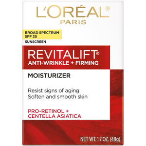L'Oreal Paris Revitalift Anti-Wrinkle + Firming Day Moisturizer SPF 25, , 1.7 oz.