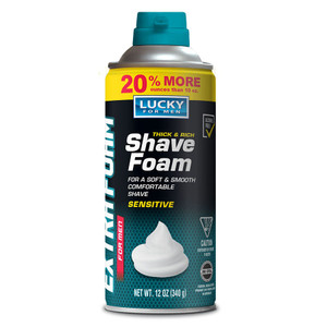 LUCKY for Men Thick & Rich Shave Foam for Sensitive Skin