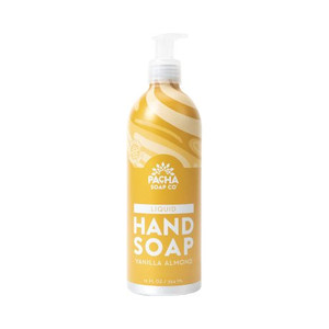 PACHA SOAP CO LIQUID HAND SOAP, VANILLA ALMOND 12 FL OZ PACHA SOAP CO LIQUID HAND SOAP, VANILLA ALMOND 12 FL OZ