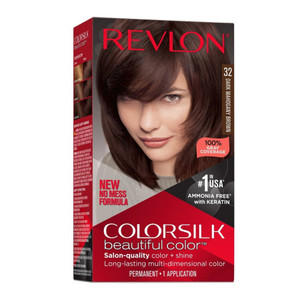 Revlon ColorSilk Permanent Hair Color with Bond Repair Complex - 32 Dark Mahogany Brown Revlon ColorSilk Permanent Hair Color with Bond Repair Complex - 32 Dark Mahogany Brown