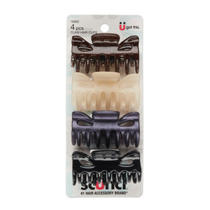 Sc??nci Effortless Beauty Jaw Clip 6cm Assorted, 4 CT Sc??nci Effortless Beauty Jaw Clip 6cm Assorted, 4 CT
