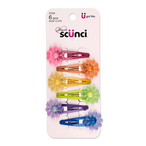Sc??nci Girl Flower Clippies Assorted Colors, 6 CT Sc??nci Girl Flower Clippies Assorted Colors, 6 CT