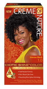 Creme Of Nature Color #1.0 Intense Black Exotic Shine Creme Of Nature Color #1.0 Intense Black Exotic Shine