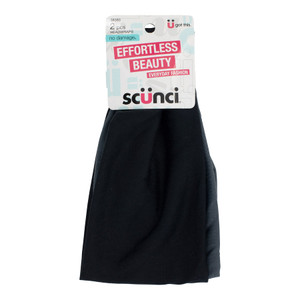 Sc??nci Effortless Beauty Extra Wide Headbands Black/Gray, 2 CT