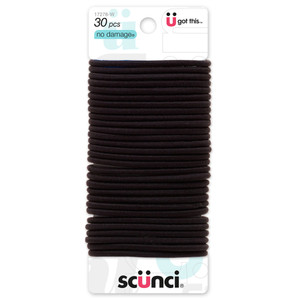 Sc??nci No Damage Elastics, Black, 30 CT Sc??nci No Damage Elastics, Black, 30 CT