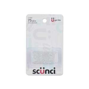 Sc??nci No Damage Clear Mini Poly Bands, 75 CT Sc??nci No Damage Clear Mini Poly Bands, 75 CT