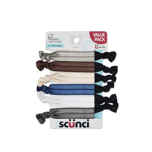 Scunci U Got This No Damage Knotted Ponytailer , 12pk Scunci U Got This No Damage Knotted Ponytailer , 12pk