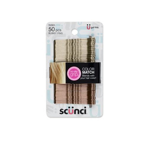 Sc??nci No-Slip Grip Bobby Pins Blonde, 50 CT Sc??nci No-Slip Grip Bobby Pins Blonde, 50 CT