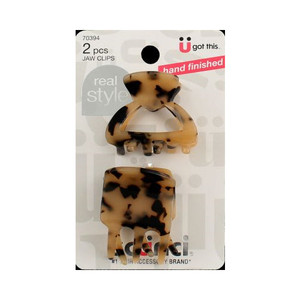 Scunci 2pk 3.5cm Jaw Clips Shiny Milky Tokyo Tort Scunci 2pk 3.5cm Jaw Clips Shiny Milky Tokyo Tort