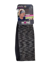 scunci Everyday & Active Reversible Headwrap - Gray