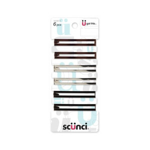 Sc??nci U Got This Open Center Metal Barrettes, 6 CT Sc??nci U Got This Open Center Metal Barrettes, 6 CT