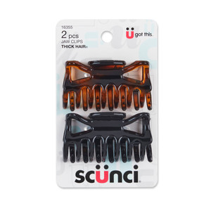 Sc??nci Effortless Beauty Thick Hair 6cm Jaw Clips, 2 CT Sc??nci Effortless Beauty Thick Hair 6cm Jaw Clips, 2 CT