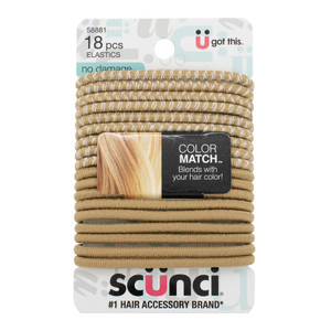 Sc??nci Color Match No Damage 4mm Elastics Blond, 18 CT Sc??nci Color Match No Damage 4mm Elastics Blond, 18 CT