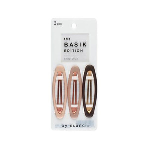 Scunci Basik Edition Snap Clips - 3.0ea Scunci Basik Edition Snap Clips - 3.0ea