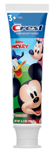 Crest Toothpaste 4.2Oz Kids Disney Mickey Strawberry Tube Crest Toothpaste 4.2Oz Kids Disney Mickey Strawberry Tube