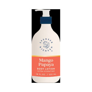 Spenser & Jensen Body Lotion Mango Papaya 18 oz Spenser & Jensen Body Lotion Mango Papaya 18 oz