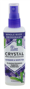 Crystal Deodorant Spray 4Oz Lavender & White Tea Crystal Deodorant Spray 4Oz Lavender & White Tea