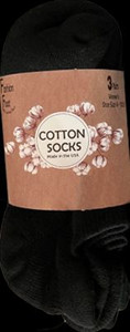 Russell Fashion Foot Women's Cotton Low Cut Tab Sock - Black, 3 pairs Russell Fashion Foot Women's Cotton Low Cut Tab Sock - Black, 3 pairs