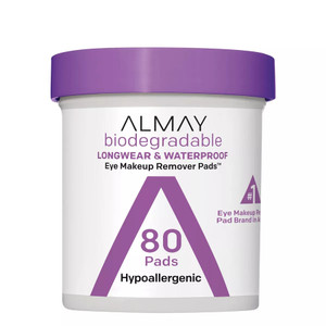 ALMAY Longwear & Waterproof Eye Makeup Remover Pads, 80 count ALMAY Longwear & Waterproof Eye Makeup Remover Pads, 80 count